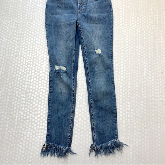 Free people Great Heights Frayed Skinny Jeans - Picture 14 of 15